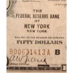 1929 $50 National Currency