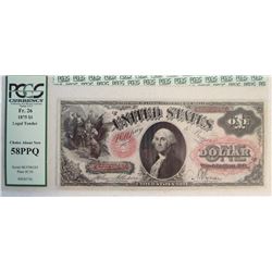 1875 $1 US Note