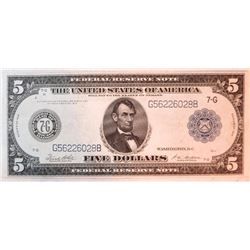 1914 $5 Federal Reserve Note