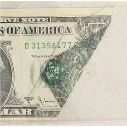 1977A $1 Federal Reserve Note Error