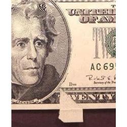 1996 $20 Federal Reserve Note Error