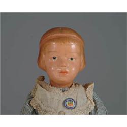 16in. MOLDED HAIR SCHOENHUT GIRL