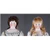 Image 1 : MATCHED PAIR OF 16in. CLOSE-MOUTH BISQUE DOLLS