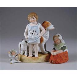 GROUP OF THREE FIGURINES