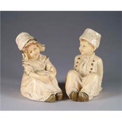 PLASTER HEUBACH-TYPE DUTCH BOY AND GIRL