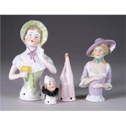 THREE GERMAN PINCUSHIONS