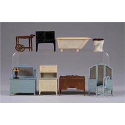 LARGE ASSORTMENT OF TOOTSIE TOY FURNITURE