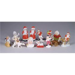 11 GERMAN SNOW FIGURINES