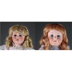 LOT OF TWO DOLLS, 23in. AM 390 & 20in. MAX HANDWERK