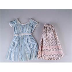 12 COTTON PRINT & WOOL DOLL DRESSES