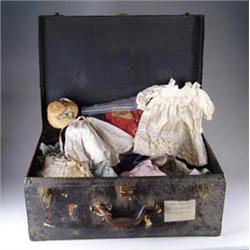 VAST TRUNK OF ANTIQUE CLOTHING