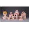 Image 1 : LOT OF 9 DOLL HEADS