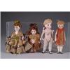 Image 1 : FOUR GLASS-EYED ALL BISQUE DOLLS