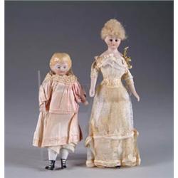 PAIR OF DOLLHOUSE DOLLS