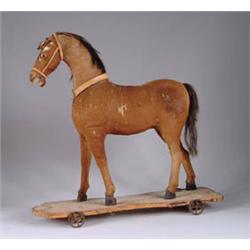 CHILD'S RIDE ON PLATFORM HORSE