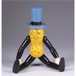 SCHOENHUT MR. PEANUT WOODEN FIGURE