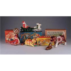 A LOT OF FOUR JAPANESE WIND-UP TOYS IN O.B