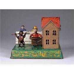 ORGAN GRINDER AND PERFORMING BEAR MECHANICAL BANK