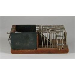 PATENT MODEL: ANIMAL TRAP BY E.S. HOTCHKISS