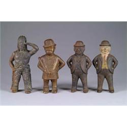 LOT OF 4 CAST IRON STILL BANKS