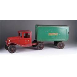 BUDDY-L PRESSED STEEL LG. TRACTOR TRAILER