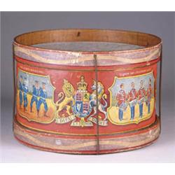 SMALL TIN LITHO CHILD'S DRUM