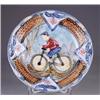Image 1 : GREAT OLD MAJOLICA BICYCLE PLATE