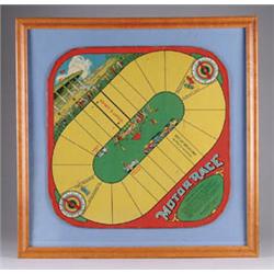 FRAMED MOTOR RACE GAME BOARD