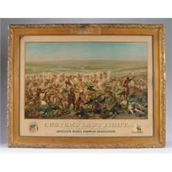 ANHEUSER BUSCH “CUSTER’S LAST FIGHTin. LITHOGRAPH