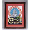 Image 1 : CAPITOL BEER LITHOGRAPH POSTER