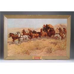 BUDWEISER CARDBOARD SIGN