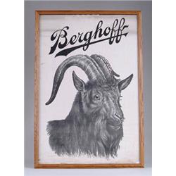 BERGHOFF BOCK BEER LITHOGRAPH