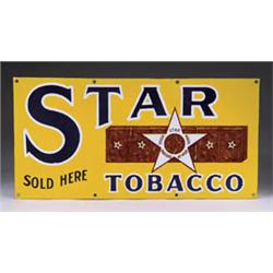 STAR TOBACCO PORCELAIN SIGN