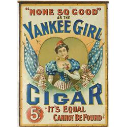 YANKEE GIRL CIGAR TIN SIGN
