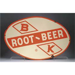 B K ROOT BEER SIGN