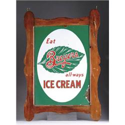 BREYERS ICE CREAM PORCELAIN SIGN