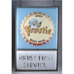 LARGE PLASTIC 2-SIDED LIGHT-UP SIGN