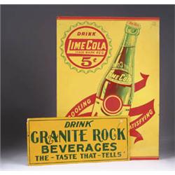 LOT OF TWO ADVERTISING SIGNS