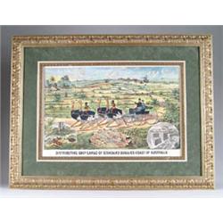 SCARCE LARGE COLUMBUS BUGGY CO. LITHO SIGN