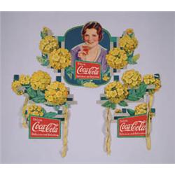 SCARCE 1932 COCA-COLA CARDBOARD FESTOON