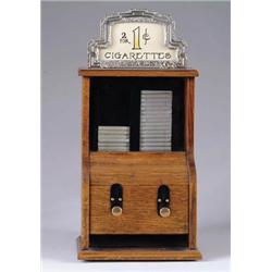 MILLS WOODEN CIGARETTE VENDER