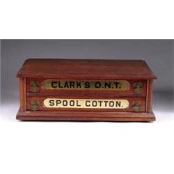 CLARK’S O.N.T. TWO DRAWER SPOOL CABINET