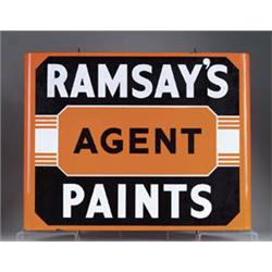 RAMSAY’S PAINTS PORCELAIN SIGN