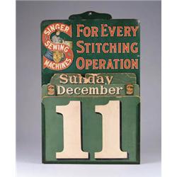 SINGER SEWING MACHINE PERPETUAL CALENDAR