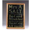Image 1 : BED & BREAKFAST REVERSE GLASS SIGN