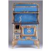 Image 1 : RARE ANTIQUE BLUE ENAMEL SALESMAN’S SAMPLE COOKSTOVE