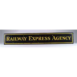 PORCELAIN RAILWAY EXPRESS AGENCY SIGN