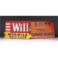 LOT OF THREE TIN SIGNS