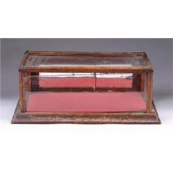 OAK STORE DISPLAY CASE