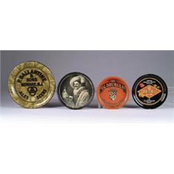 LOT OF 4 BEER TIP TRAYS